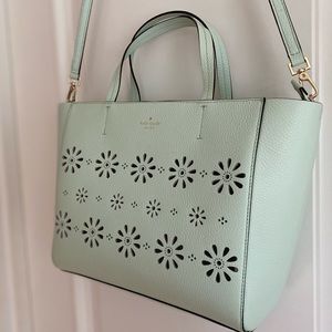 New Kate Spade Aqua Floral Bag